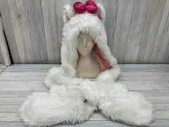 Disney／ディズニー／マリーちゃん／マフラーキャップ／手袋付き