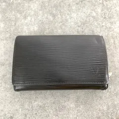 【ジャンク/生地ほつれ有】LV ルイヴィトン LOUIS VUITTON エピ ポルトモネ ビエトレゾール 二つ折り財布 SN/SN2077　　M80212-17