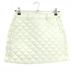 【超美品】アディダス 中綿スカート 白 キルティング レディース S/P ゴルフウェア adidas