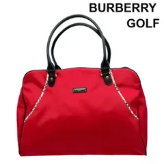バーバリーゴルフ BURBERRY GOLF ボストンバッグ ノバチェック 旅行用トラベルバッグ 赤 ユニセックス 6V202