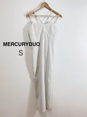 MERCURYDUO マーキュリーデュオ Iラインキャミワンピース アイボリー Iラインシルエット ロングワンピース キャミワンピース レディース フェミニン S