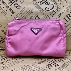 プラダ ポーチ ハンドバッグ ナイロン コスメ メイク 旅行 紫 GA396