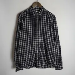 正規 Frank & Eileen フランク & アイリーン チェック 長袖 シャツ コットン ロングスリーブ 3020700065 白 黒 サイズ S 本物 1125P★2