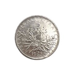 外国銀貨 フランス5F銀貨 1836年 - メルカリ