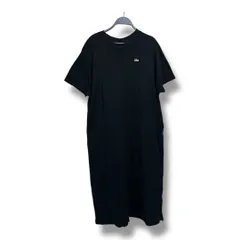 LACOSTE for B: MING  by BEAMS 別注 ラコステ ビーミングバイビームス カノコ クルーネックワンピース ロングワンピース 定価20900円 レディース サイズ36 ブラック 夏 久喜倉庫店 23 No.K 1439