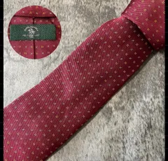 Santa Barbara Polo & Racquet Club レッド シルク ネクタイ[MSE108]のサムネイル