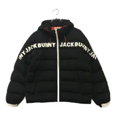 中古 メンズ ジャックバニー Jack Bunny!! ジャケット 3(S) 黒 ブラック 中綿 フード付き 長袖アウター ダブルジップ