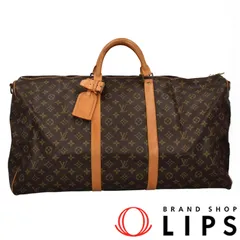 ルイ・ヴィトン キーポルバンドリエール60 M41412 モノグラム レディース ボストンバッグ ブラウン  美品 【中古】