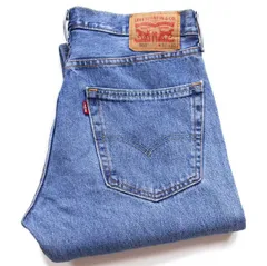 Levi'sリーバイス 505 ダメージ デニムパンツ W32 L32★SDP4375 ジーンズ ストレート ストーンウォッシュ