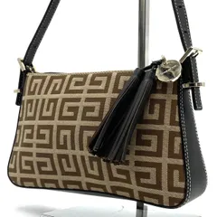 極美品● GIVENCHY ジバンシー ハンドバッグ ワンショルダー 4G ロゴ フリンジ レザー