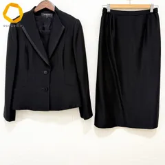 #anc ランバン ノワール LANVIN NOIR スカートスーツ 40 黒 スリーピース フォーマル レディース [986186]