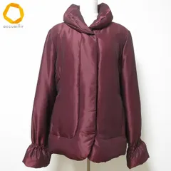 #wnc レリアン Leilian ジャケット 9 ボルドー ダウン シルク混 フェザー混 光沢 レディース [983137]のサムネイル