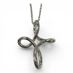 ティファニー インフィニティ オープン クロス ネックレス シルバー 925  キングラム[01]