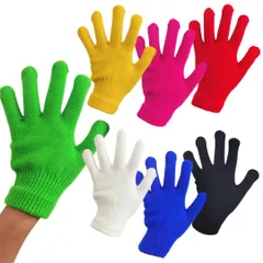 [I'm so happy] カラー軍手 手袋 色付き カラフル 手袋シアター 保育 手芸 作業用 運動会 人形劇（7色セット） 