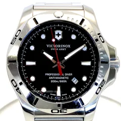 ビクトリノックス VICTORINOX スイスアーミー イノックス プロフェッショナル ダイバー 241781 クォーツ 黒 デイト表示 200m防水のサムネイル