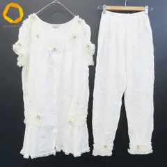 アキアカネ Akiakane ヴィンテージ パジャマ ルームウェア コットン 花モチーフ レース リボン レディース [x977595]のサムネイル
