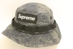【中古】 Supreme メンズハット -- 22SS Military Boonie Black Prym1 Camo Supreme -- 紺 ネイビー 総柄