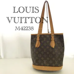 LOUIS VUITTON バケットPM モノグラム M42238 トートバッグ ブラウン レディース 鞄