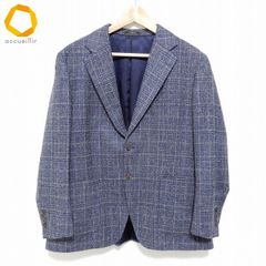#wnc マッキントッシュ MACKINTOSH シングルジャケット 青系 グレー系 チェック S2B 段返り イタリア製生地 メンズ [990567]