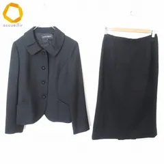 ソワールペルル SOIR PERLE 東京ソワール ブラックフォーマル スカートスーツ ベロアボタン レディース [x995505]