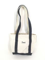 雑貨 古着 80s LL Bean Boat and Tote 「Tenni」 ロングハンドル キャンバス トート バッグ 小型 