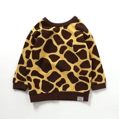 《新品》【前後どっちも正解】総柄トレーナー 110 120 BREEZE 子供服 J411914