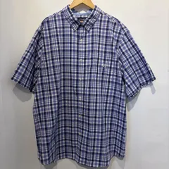 CHAPS チャップス EASY CARE 半袖シャツ ボタンダウンシャツ チェック 3XL 10125178