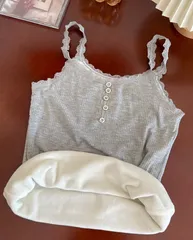 冬ノースリーブ 起毛ノースリーブ レースノースリーブ ボタンノースリーブ