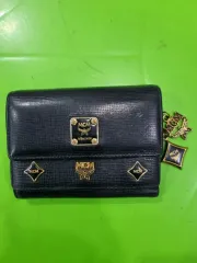 MCM ブラック 二つ折り財布