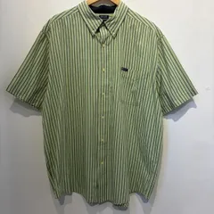 CHAPS チャップス EASY CARE 半袖シャツ ボタンダウンシャツ ストライプ XL 10125425