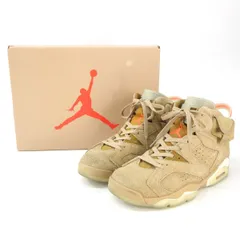 Travis Scott × NIKE ナイキ AIR JORDAN 6 RETRO エアジョーダン レトロ DH0690-200 US8.5 26.5cm 箱有 ※中古