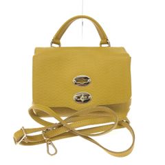 美品✨ザネラート ポスティーナ 2WAY レザー バッグ ミントグリーン