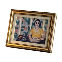 I'm so happy フォトフレーム アンティーク おしゃれ ゴールド 写真立て 額縁 ヴィンテージ 縦横 壁掛け 卓上（L判/ゴールド） 