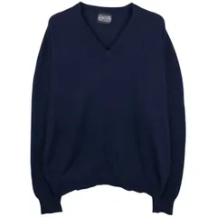 古着 90年代 ランズエンド LANDS'END Vネック カシミアニットセーター スコットランド製 メンズL相当 ヴィンテージ/eaa612330