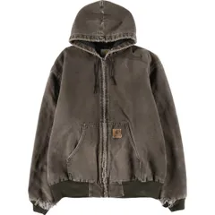 古着 カーハート Carhartt アクティブジャケット 中綿入り ダックフルジップパーカー メンズXL相当/eaa613390