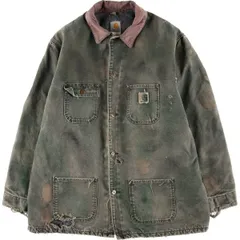 古着 00年代 カーハート Carhartt ミシガンチョアコート 中綿入り ダックカバーオール USA製 メンズXL相当/eaa613391
