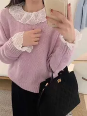 レイヤード シースルー ブラウス