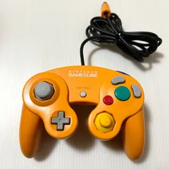 美品 純正 ニンテンドーゲームキューブ専用コントローラ オレンジ 後期型