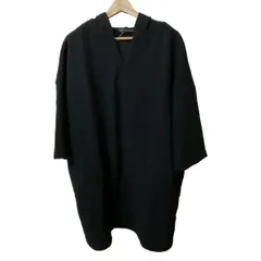 mizuiro  ind(ミズイロインド) ワンピース レディース - 黒 七分袖/ひざ丈/フード付き