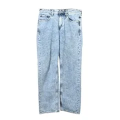 Calvin Klein (CK) 90s Straight ウォッシュ加工 デニム パンツ