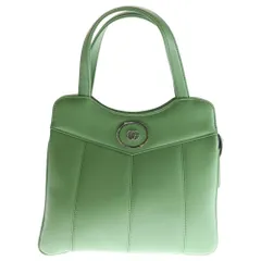 GUCCI (グッチ) GGマーモント 2WAY レザーハンドバッグ チェーンショルダーバッグ グリーン レディース 745918