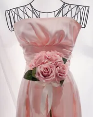 訳あり　写真撮影用　ウェディング　バラブーケ　ピンク色