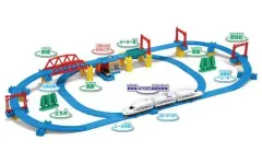 【中古】おもちゃ プラレール かっこいいがいっぱい! N700S新幹線(確認試験車)立体レイアウトセット