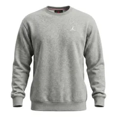 [ナイキ] ジョーダン セットアップ対応商品 ブルックリン フリース クルーネック スウェットシャツ トレーナー Jordan FV7293-051 グレーヘザー/ホワイト スポーツウェア ジム 筋トレ フィットネス [050：グレーヘザー/ホワイト] [S]
