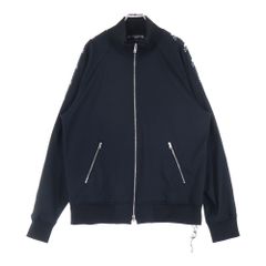 mastermind JAPAN (マスターマインドジャパン) WORLD SKULL TAPED TRACK JACKET スカルテープライントラックジャケット MW19S02-BL027 ブラック