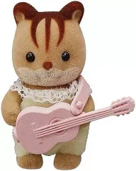 【中古】おもちゃ 2.くるみリスの赤ちゃんとギター 「シルバニアファミリー 赤ちゃんコレクション 赤ちゃんキャンプシリーズ」