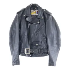 SCHOTT (ショット) USA製 ダブルレザー ライダース ジャケット ブラック