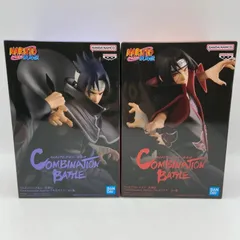 未開封　NARUTO　ナルト　疾風伝　2点セット　COMBINATION BATTLE　うちはイタチ　うちはサスケ　プライズ　フィギュア　バンダイ　バンダイナムコ　バンプレスト　（ME28-3286）