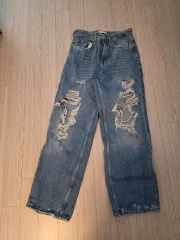 (29)ザラ パンツ ダメージデニム