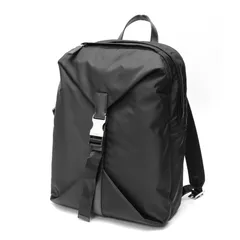 プラダ / PRADA　Re Nylon x サフィアーノレザー バックパック　2VZ028　ナイロン　ブラック 【中古】